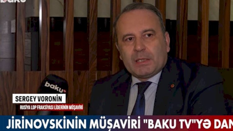 Jirinovskinin müşaviri Baku TV-yə danışdı - Video