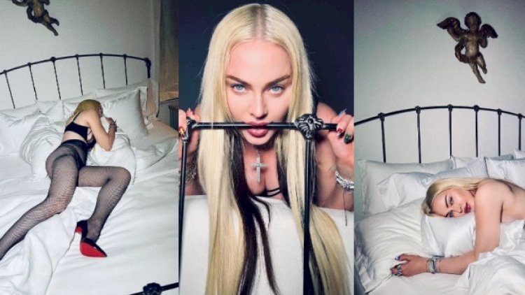 63 yaşlı Madonnadan çılpaq FOTOSESSİYA - Tənqidlərə