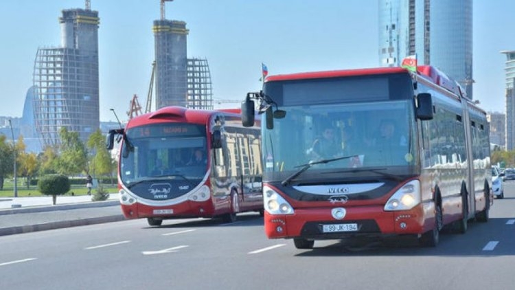 Heydər Əliyev prospekti ilə hərəkət edən bəzi avtobusların hərəkət sxemi dəyişdirilir
