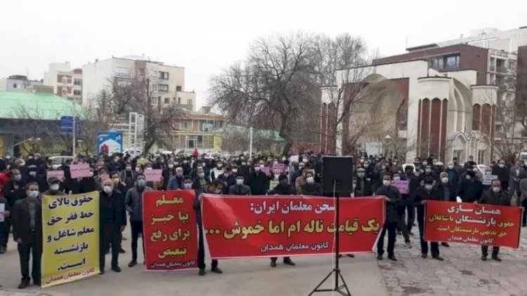 İranda müəllimlərin etiraz aksiyaları keçirilib