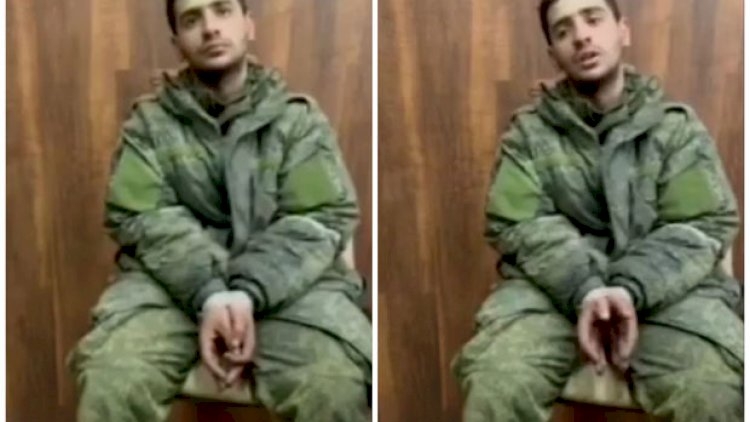 Ukraynada əsir götürülmüş daha bir erməni hərbçinin görüntüsü yayıldı - Video