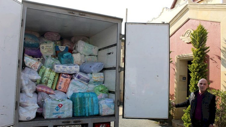 Azərbaycanda Ukrayna üçün 30 ton yardım toplandı