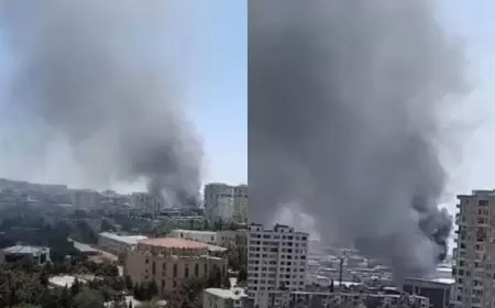 Neft emalı zavodunda GÜCLÜ YANĞIN: Çox sayda yaralı var