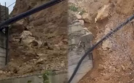 Bakıda sürüşmə: Bina təhlükəli vəziyyətə düşdü